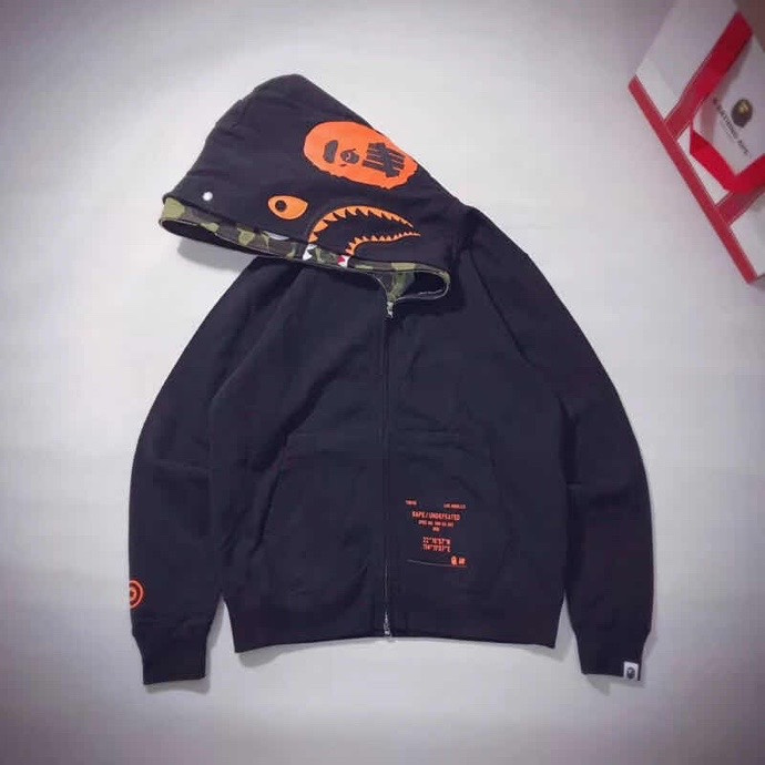 Худи A Bathing Ape No ZIP "Black/Blue" фото № 4