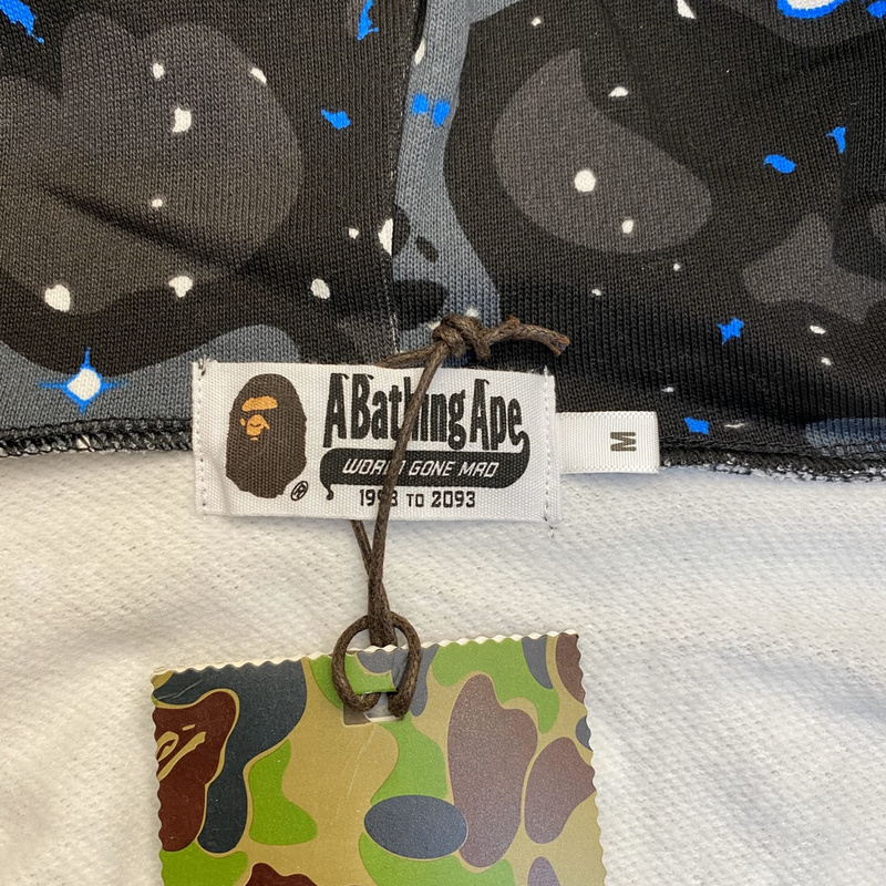 Худи A Bathing Ape Drops Of Radiance ZIP "Black/Gray" фото № 6