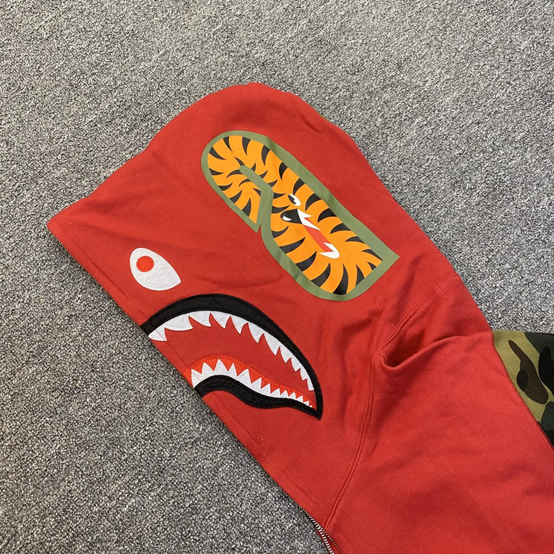 Худи A Bathing Ape Buttoned Head "Red" фото № 2