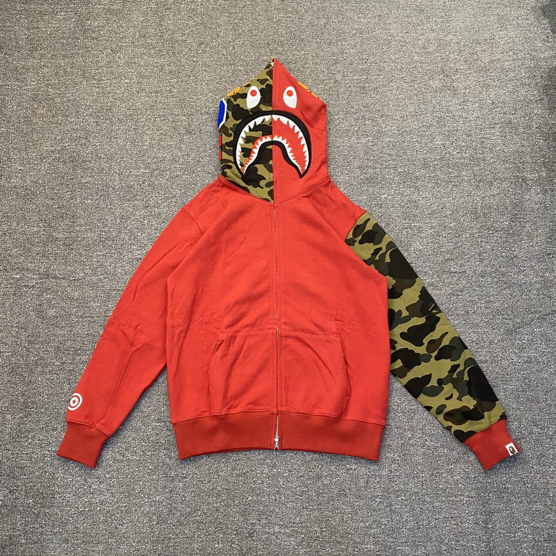 Худи A Bathing Ape Buttoned Head "Red" фото № 5