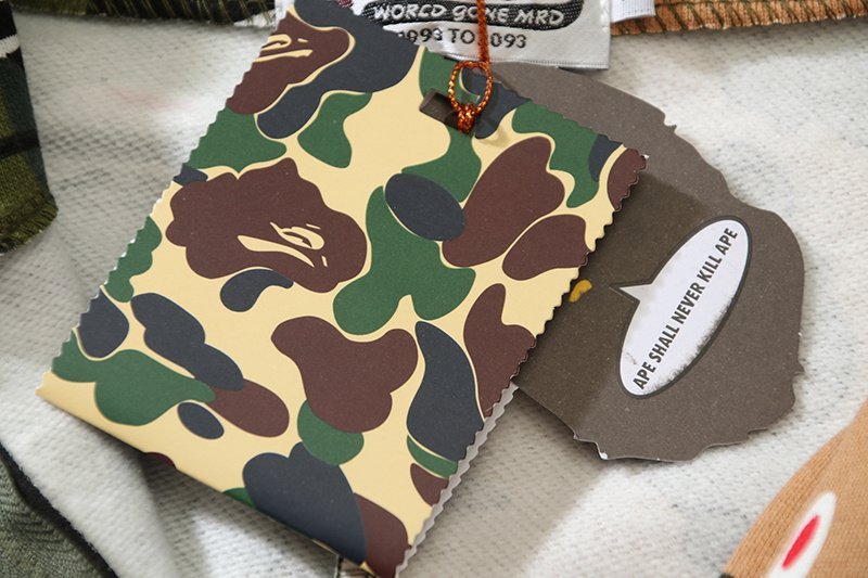 Худи A Bathing Ape Print Teeth ZIP "Brown/Green" фото № 3