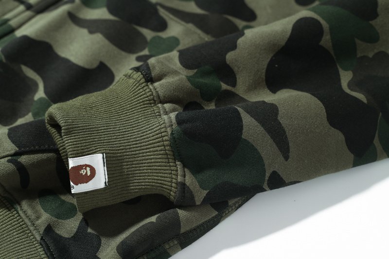 Худи A Bathing Ape Spotted With Creative Hood ZIP "Green" фото № 2