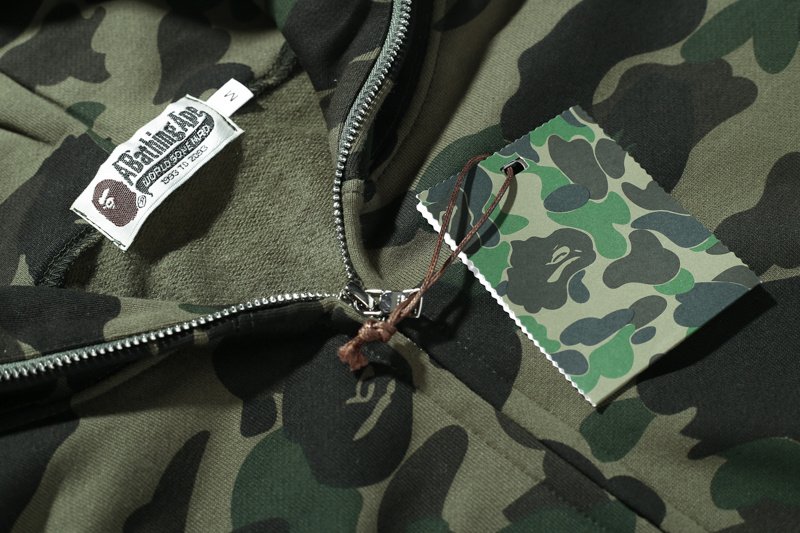 Худи A Bathing Ape Spotted With Creative Hood ZIP "Green" фото № 4