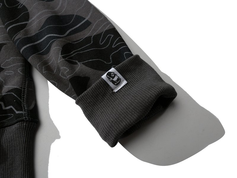 Худи A Bathing Ape Camouflage Shark Zip "Black" фото № 3