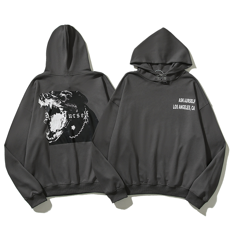 Худи Askyurself Angry Dog "Gray" фото № 4