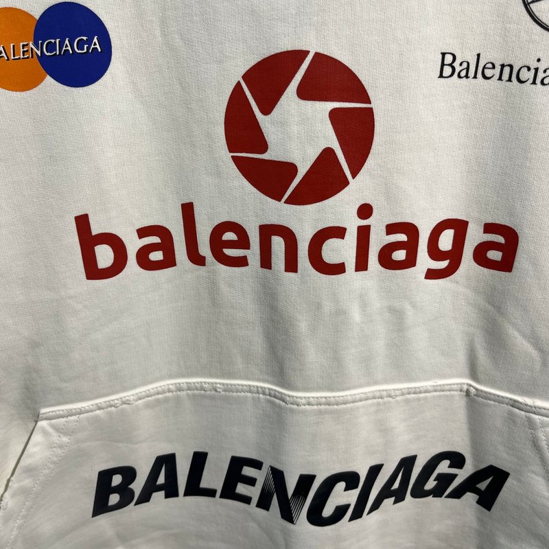 Худи Balenciaga Lens "White" фото № 5