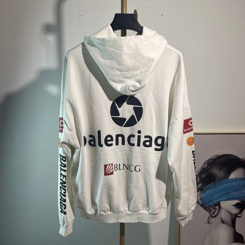 Худи Balenciaga Lens "White" фото № 8