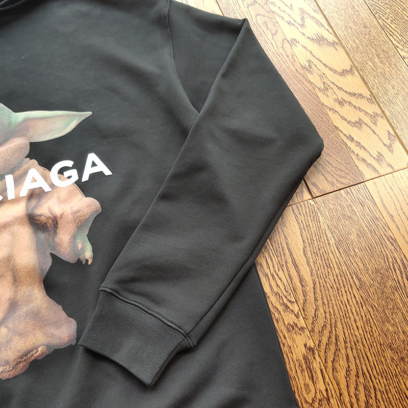 Худи Balenciaga Master Yoda "Black" фото № 6