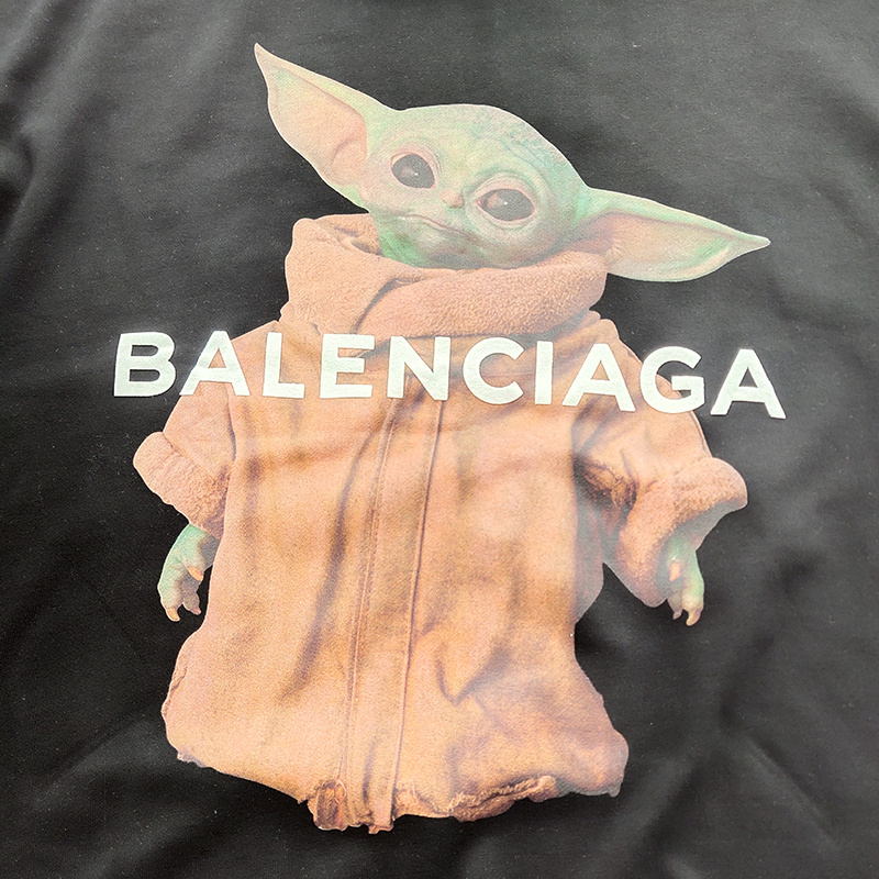 Худи Balenciaga Master Yoda "Black" фото № 10