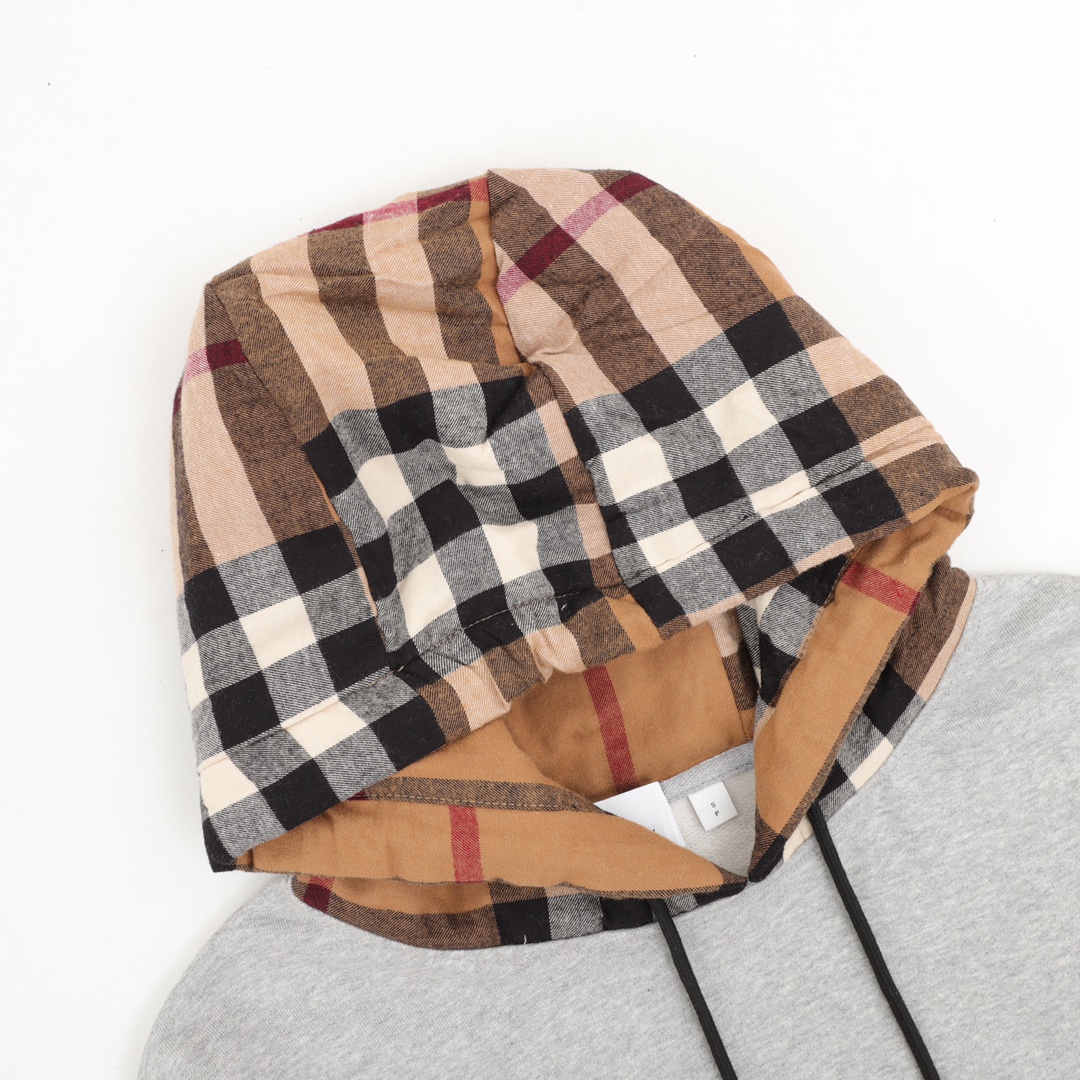 Худи Burberry Checkered Hood "Gray" фото № 3