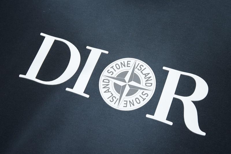 Худи Stone Island x Christian Dior Double Logo "Navy Blue" фото № 7