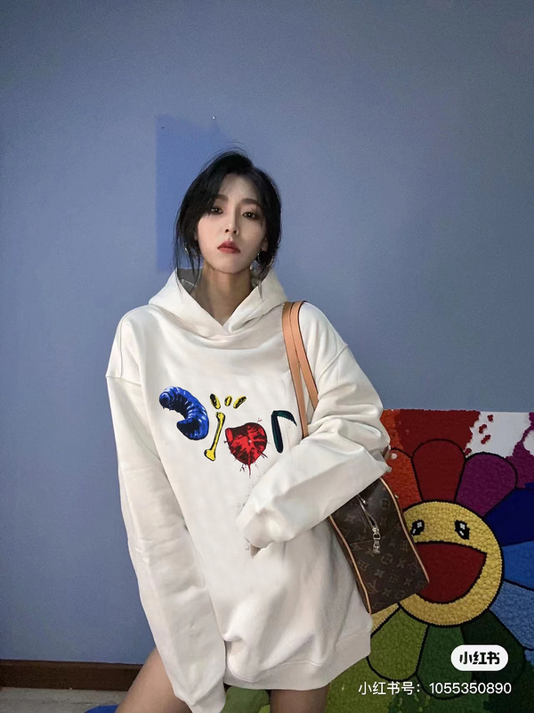 Худи Dior Creative Logo Illustration "White" фото № 5