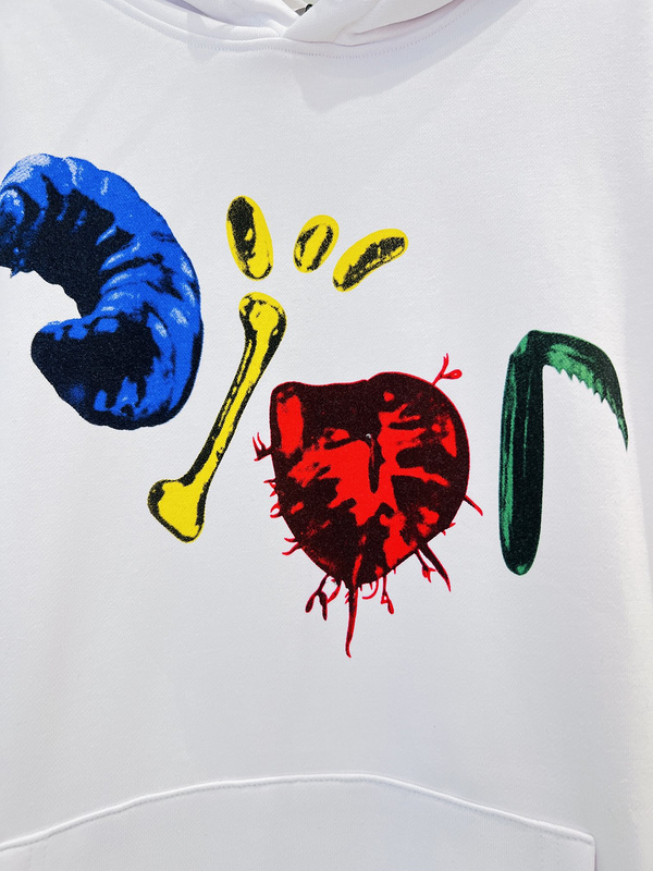 Худи Dior Creative Logo Illustration "White" фото № 7