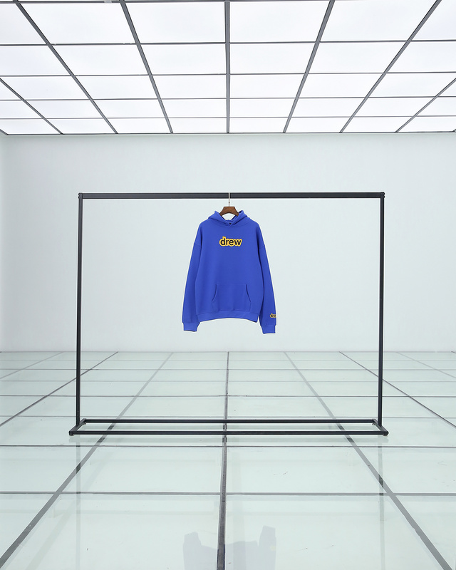 Худи Drew House Not Big Logo Inscription "Blue/Yellow" фото № 3