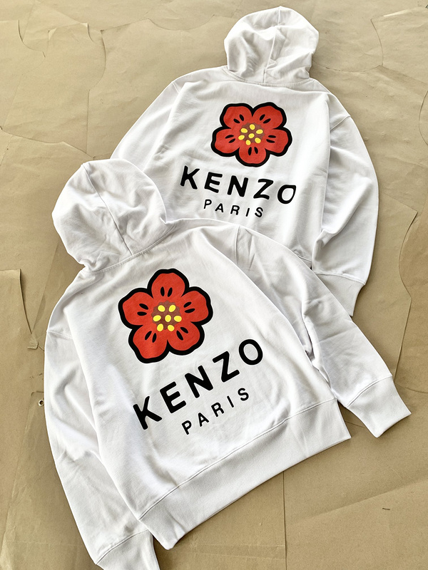 Худи Kenzo Red Flower Print "White" фото № 3