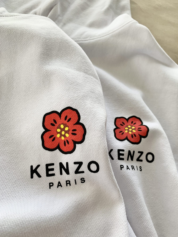 Худи Kenzo Red Flower Print "White" фото № 4