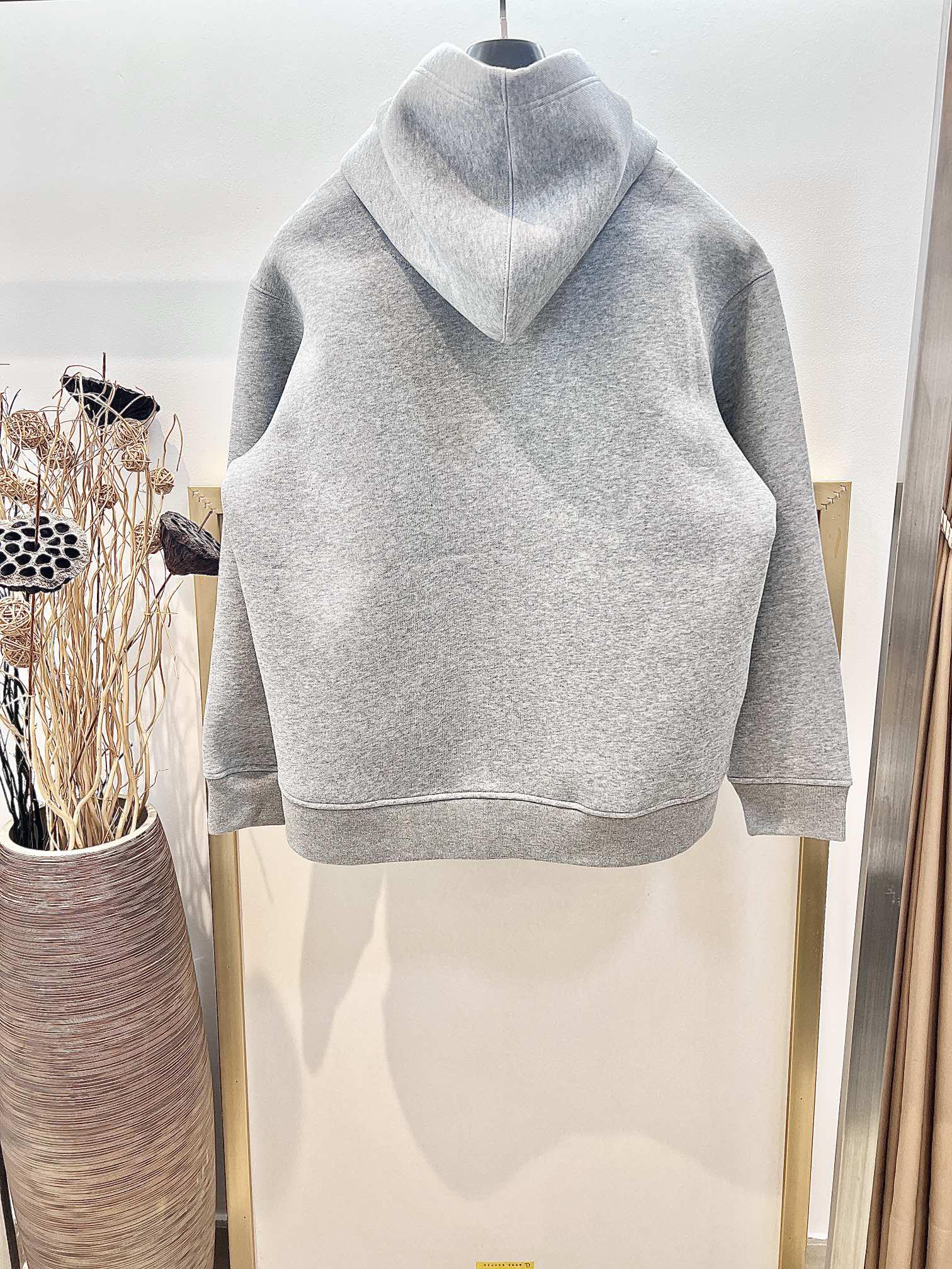 Худи Miu Miu Frontside Light Gray Logo Miu Miu "Gray" фото № 7