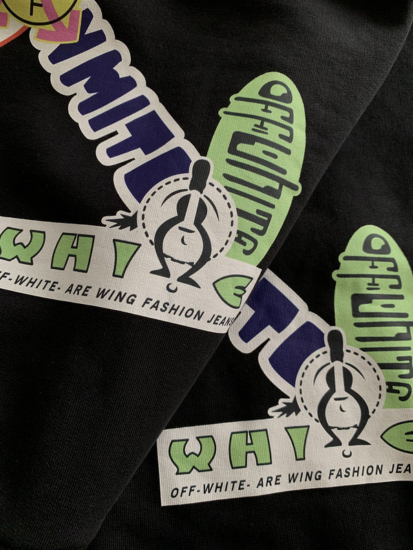 Худи Off White Original Logo Design "Black" фото № 8