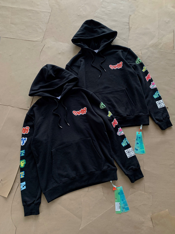 Худи Off White Original Logo Design "Black" фото № 9