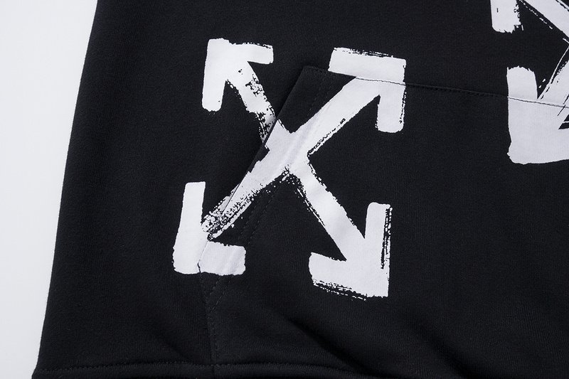 Худи Off White With Text Description On The Back "Black" фото № 4