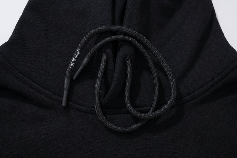 Худи Off White With Text Description On The Back "Black" фото № 7