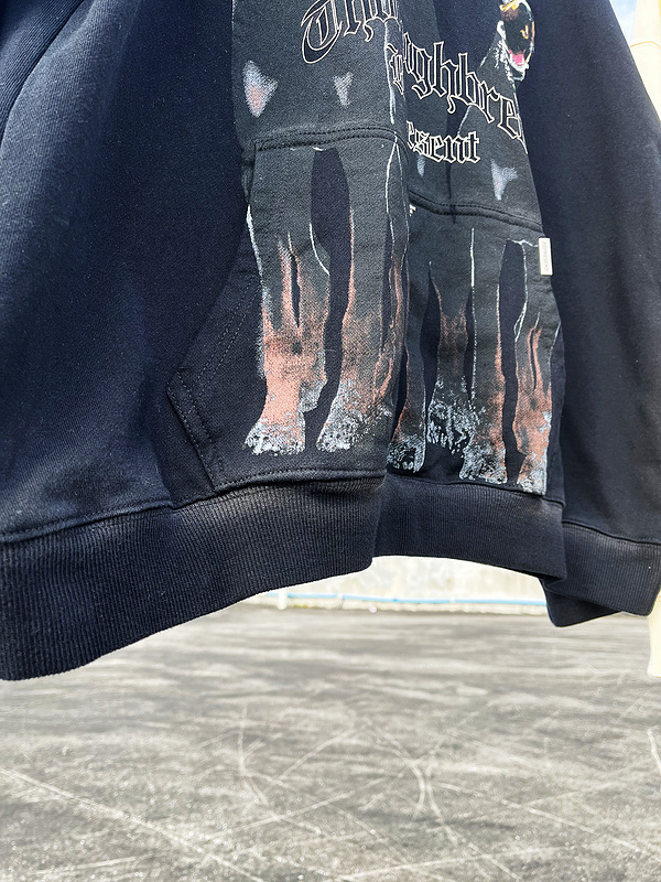 Худи Represent Three Dogs And A Brand Logo "Black" фото № 6