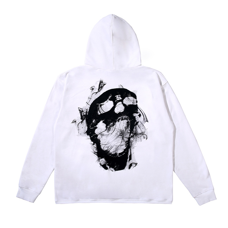 Худи Revenge Smoke Skull Scream "White" фото № 2