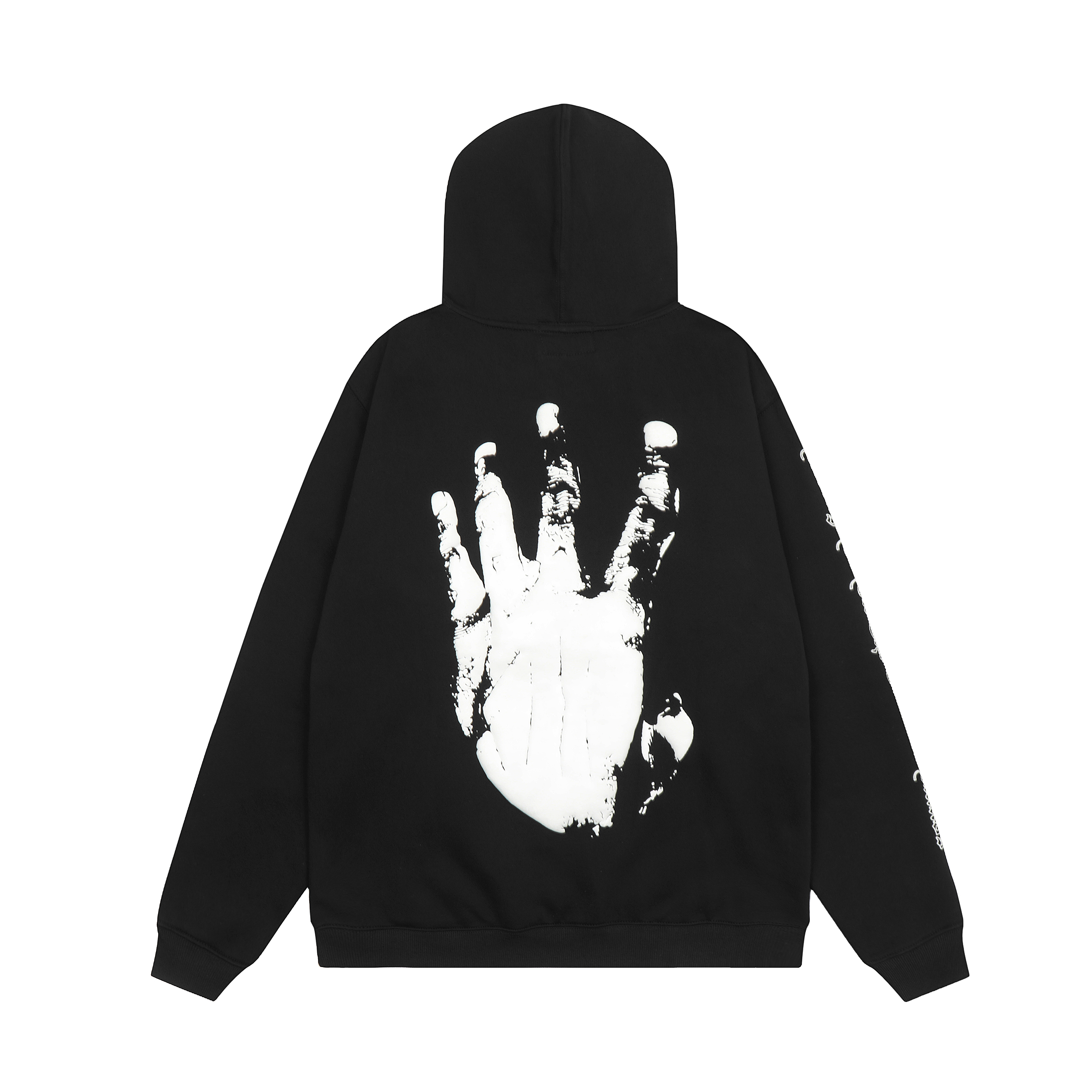 Худи Revenge White Palm Print "Black" фото № 2