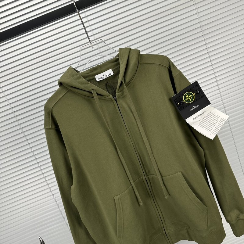 Худи Stone Island With Patch - ZIP "Green" фото № 3