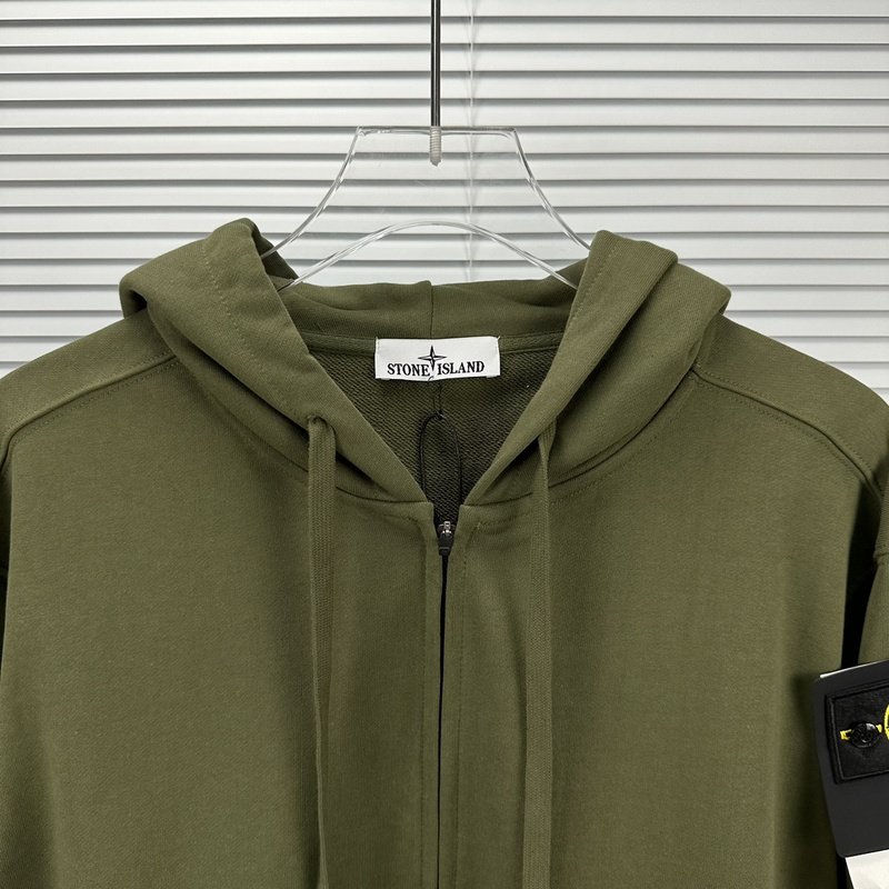 Худи Stone Island With Patch - ZIP "Green" фото № 4