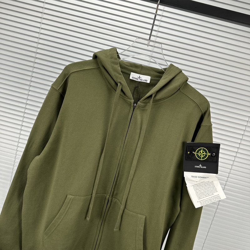 Худи Stone Island With Patch - ZIP "Green" фото № 7