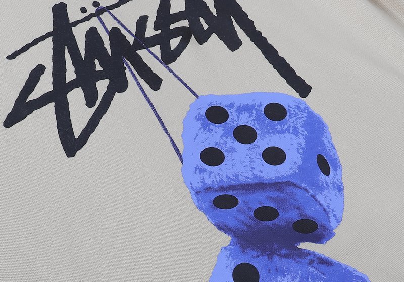 Худи Stussy Soft Colored Cubes "Beige" фото № 3