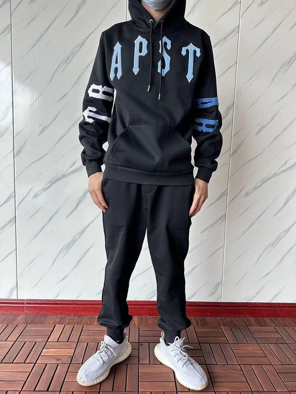 Худи Trapstar Wide Front Pocket And Sleeves With Logo "Black" фото № 8