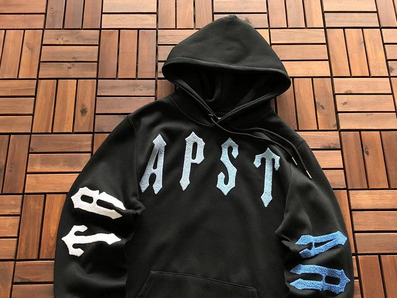 Худи Trapstar Wide Front Pocket And Sleeves With Logo "Black" фото № 7