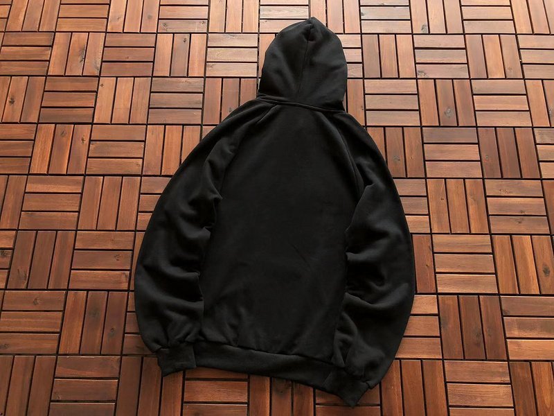 Худи Trapstar Wide Front Logo With Multicolor Details "Black" фото № 2