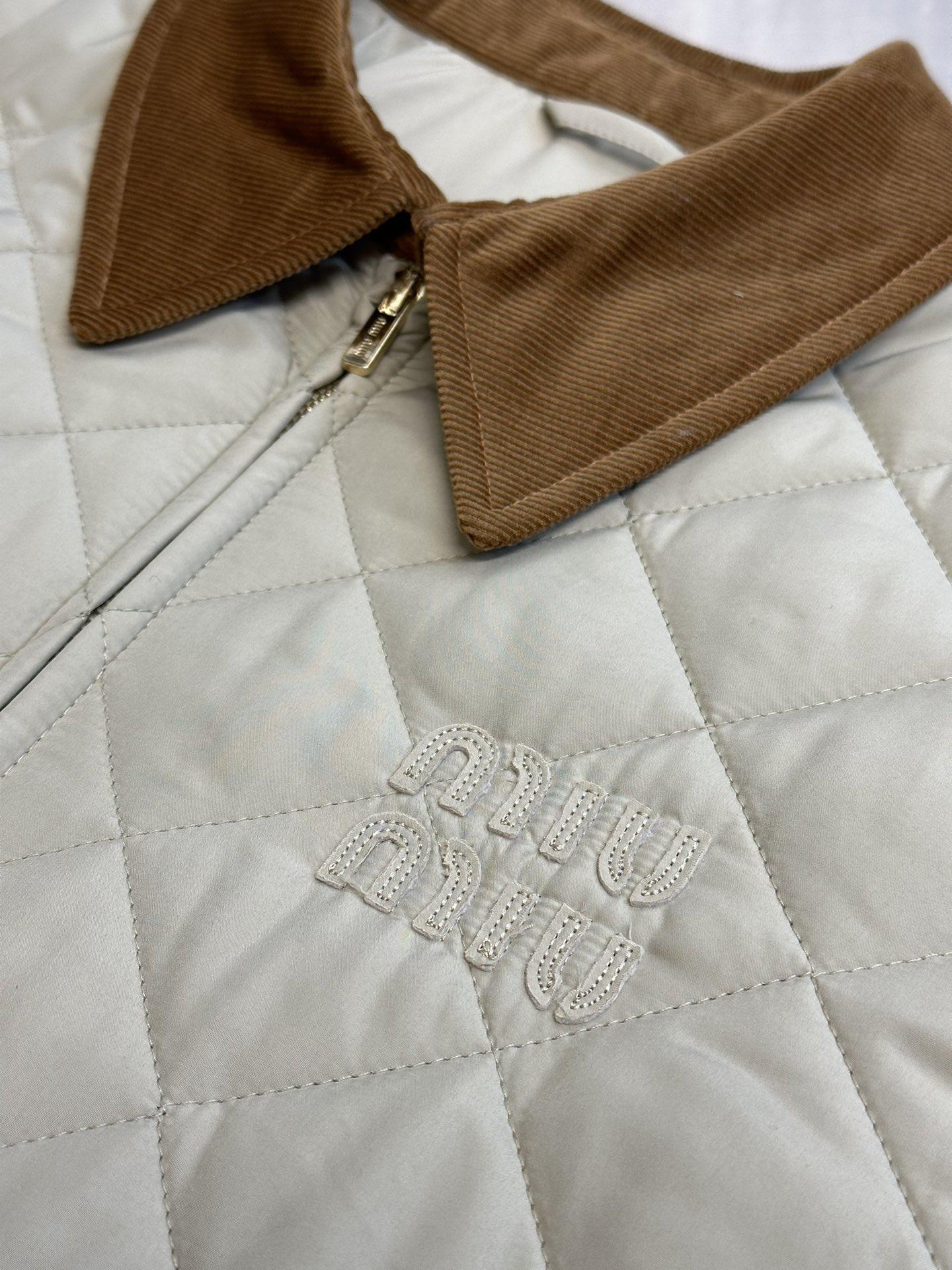 Куртка Miu Miu Frontside Beige Logotype Miu Miu "Beige" фото № 5