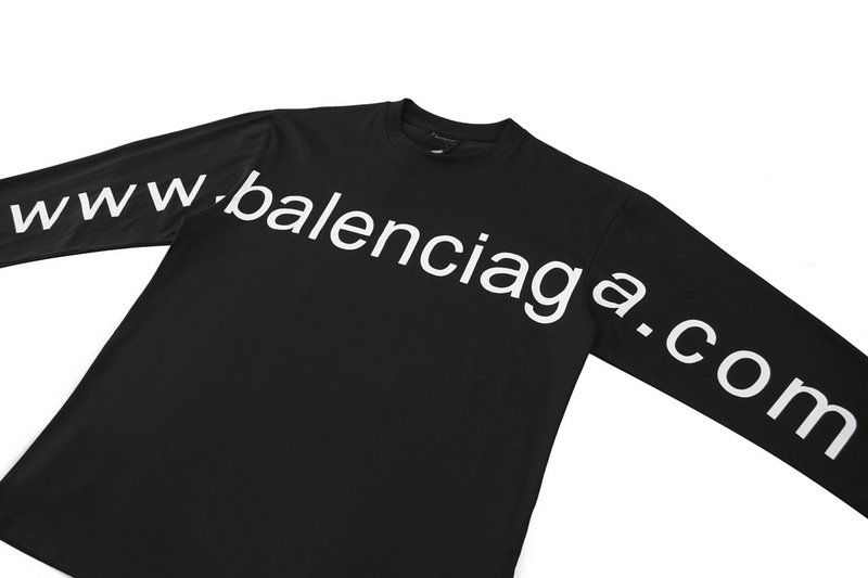 Лонгслив Balenciaga With Link To The Website "Black" фото № 3