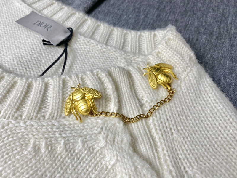 Лонгслив Dior Knitted "White" фото № 7