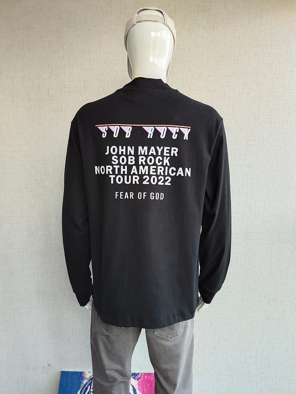 Лонгслив Fear Of God Text Sob Rock "Black" фото № 5