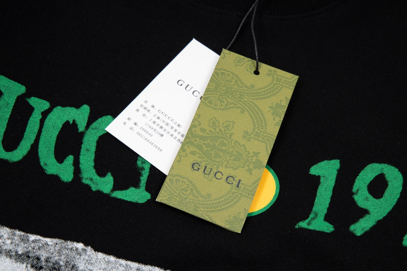 Лонгслив Gucci Outdated Inscription "Black" фото № 2