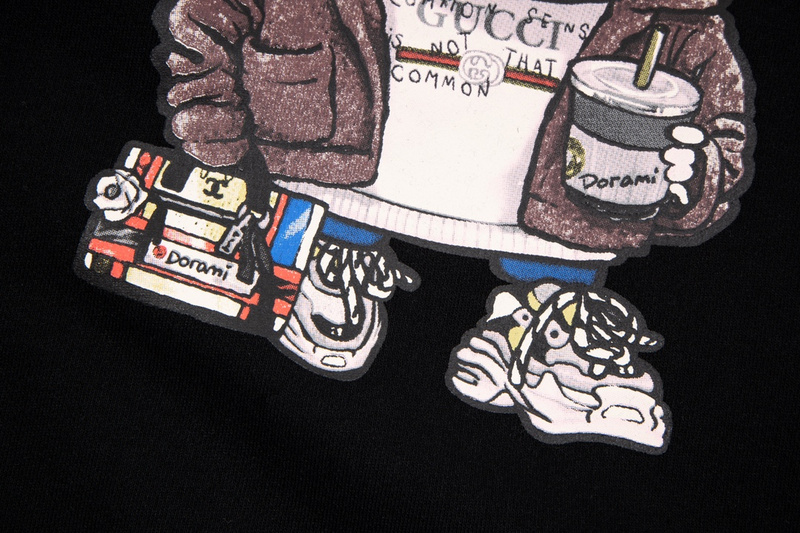 Лонгслив Gucci Musical Boy Print "Black" фото № 2