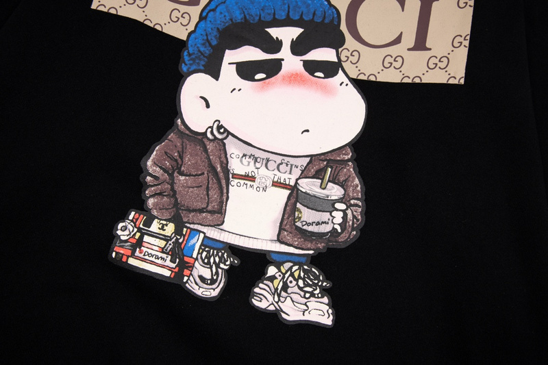 Лонгслив Gucci Musical Boy Print "Black" фото № 3