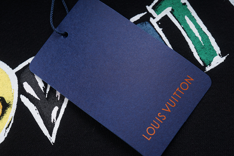 Лонгслив Louis Vuitton The Logo Made Of Flowers "Black" фото № 7