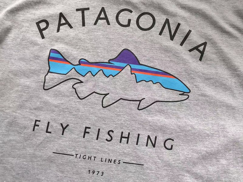 Лонгслив Patagonia Mountain View Inside Fish "Gray" фото № 4