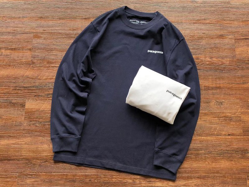 Лонгслив Patagonia Mountain View Back Print "Blue" фото № 2