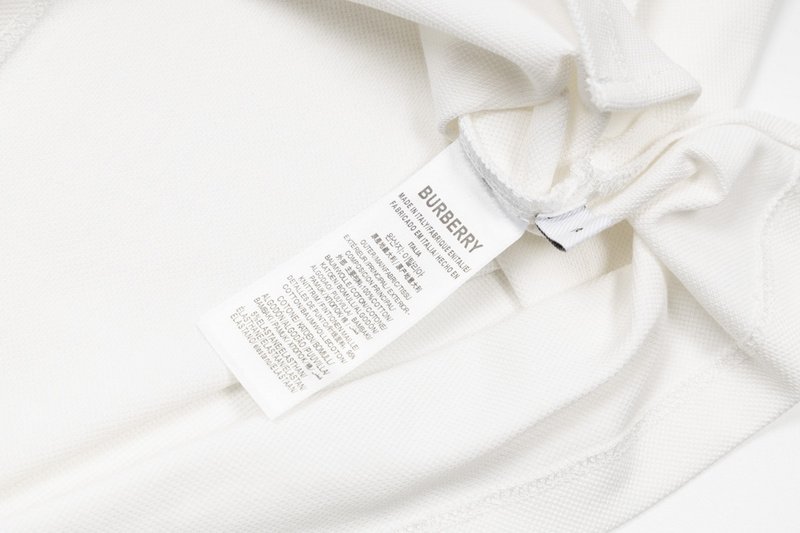 Поло Burberry With Logo Image "White" фото № 6