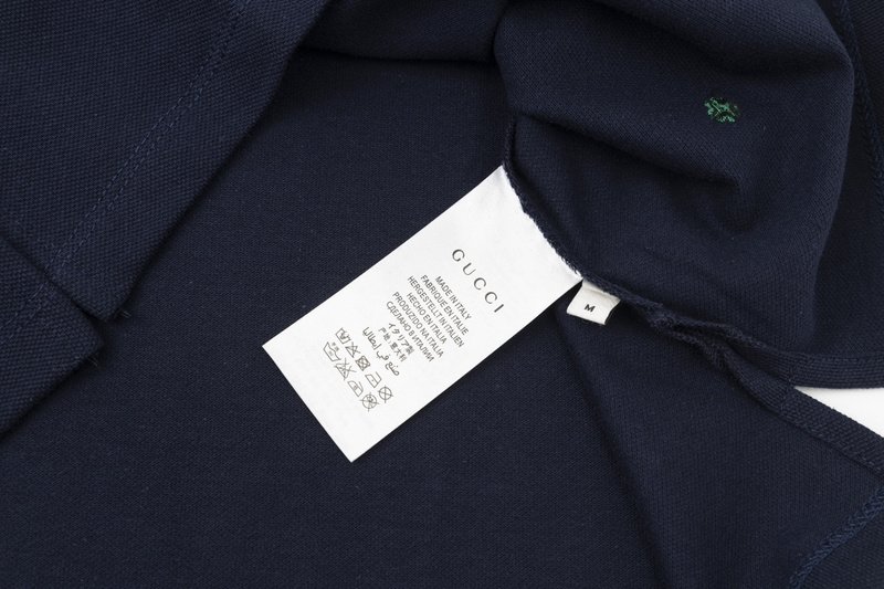 Поло Gucci Hearts Stars Flowers "Blue/Black" фото № 7