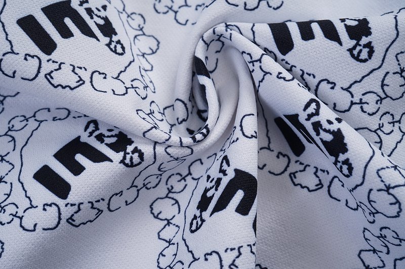 Поло Gucci Print Of Squares With An Image "White/Blue" фото № 4