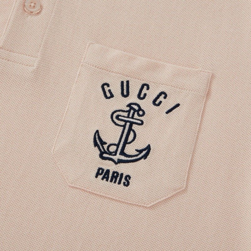 Поло Gucci Pocket Anchor "Beige" фото № 3