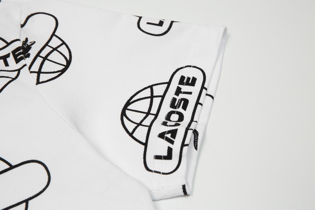 Поло Lacoste Internet Icons "White" фото № 5